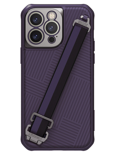 Чехол Nillkin для iPhone 14 Pro Max с ремешком на руку Purple