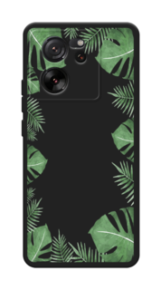 Чехол Awog на Xiaomi 13T/13T Pro "Листья папоротника рамка"