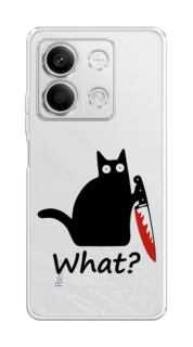 Чехол на Xiaomi Redmi Note 13 "Котик с ножом" Case Place