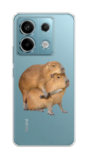 Чехол на Xiaomi Redmi Note 13 Pro "Капибара с ножом" Case Place