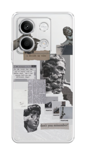 Чехол на Xiaomi Redmi Note 13 "Коллаж греческие скульптуры" Case Place