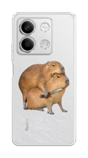 Чехол на Xiaomi Redmi Note 13 "Капибара с ножом" Case Place