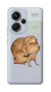 Чехол на Xiaomi Redmi Note 13 Pro+ "Капибара с ножом" Case Place