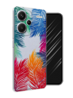 Чехол Awog на Redmi Note 13 Pro+ "Рамка из перьев"