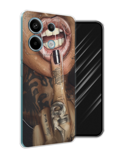Чехол Awog на Xiaomi Redmi Note 13 Pro "Девушка с татуировками"
