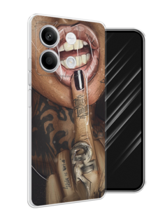 Чехол Awog на Xiaomi Redmi Note 13 "Девушка с татуировками"