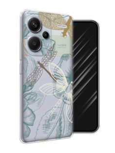 Чехол Awog на Redmi Note 13 Pro+ "Тени стрекоз"