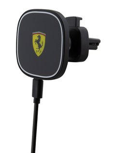 Беспроводное зарядное устройство Ferrari MagSafe Wireless Car, 15 W черный (FECHMGLK )