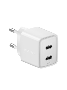 Зарядное устройство EnergEA 2USB-C PD/PPS total 40W White