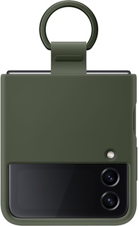 Чехол для Samsung Galaxy Z Flip4 Silicone Ring Khaki (EF-PF721TGEG)