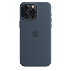 Чехол Apple для iPhone 15 Pro Max Silicone Case MagSafe штормовая синева