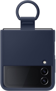 Чехол для Samsung Galaxy Z Flip4 Silicone Ring Navy (EF-PF721TNEG)