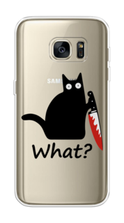 Чехол на Samsung Galaxy S7 "Котик с ножом" Case Place
