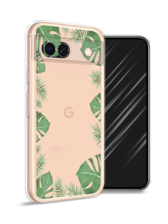 Чехол Awog на Google Pixel 8A "Листья папоротника рамка"