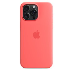 Чехол Apple Silicone Case with MagSafe для iPhone 15 Pro Max Guava (MT1V3)