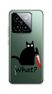 Чехол на Xiaomi 14 "Котик с ножом" Case Place