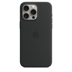 Чехол Apple Silicone Case with MagSafe для iPhone 15 Pro Max Black (MT1M3)