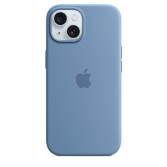 Чехол Apple Silicone Case with MagSafe для iPhone 15 Winter Blue (MT0Y3)
