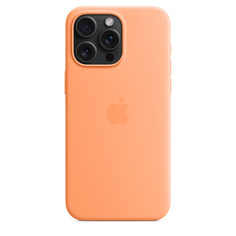 Чехол Apple Silicone Case with MagSafe для iPhone 15 Pro Max Orange Sorbet (MT1W3)