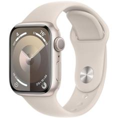 Смарт-часы Apple Watch S9 GPS 41mm Starlight Aluminium Case with Starlight Sport Band S/M