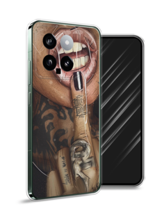 Чехол Awog на Xiaomi 14 "Девушка с татуировками"