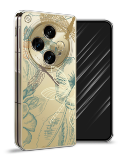 Чехол Awog на Oppo Find N3 "Тени стрекоз"