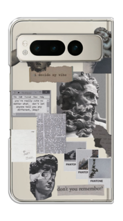 Чехол на Google Pixel Fold "Коллаж греческие скульптуры" Case Place