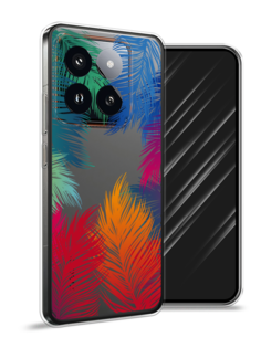 Чехол Awog на Xiaomi 14 Pro "Рамка из перьев"