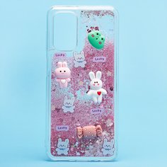 Чехол для Samsung SM-A135F (Galaxy A13) силиконовый 3D игрушки <розовый> Promise Mobile
