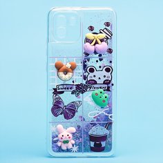 Чехол для Samsung SM-A035F (Galaxy A03) силиконовый 3D игрушки <фиолетовый> Promise Mobile