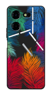 Чехол Awog на Tecno Pova 5 Pro 5G "Рамка из перьев"