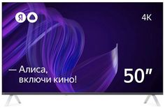 Телевизор Яндекс Умный телевизор с Алисой 50 50" 4K UHD, черный