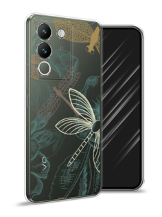 Чехол Awog на Vivo V29e 5G "Тени стрекоз"