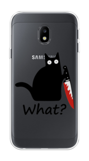 Чехол на Samsung Galaxy J3 2017 "Котик с ножом" Case Place