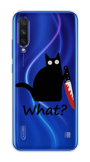 Чехол на Xiaomi Mi CC9E/Mi A3 "Котик с ножом" Case Place