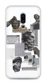 Чехол на Meizu 16th "Коллаж греческие скульптуры" Case Place