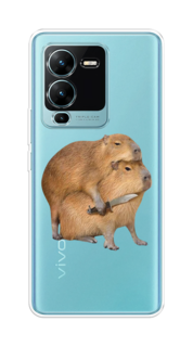 Чехол на Vivo V25 Pro 5G "Капибара с ножом" Case Place
