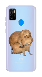 Чехол на ZTE Blade A7s 2020 "Капибара с ножом" Case Place