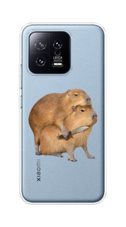 Чехол на Xiaomi 13 5G "Капибара с ножом" Case Place