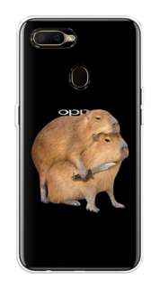 Чехол на Oppo A5s "Капибара с ножом" Case Place