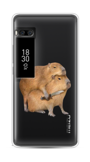 Чехол на Meizu Pro 7 Plus "Капибара с ножом" Case Place