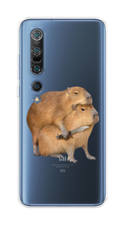 Чехол на Xiaomi Mi 10 Pro "Капибара с ножом" Case Place