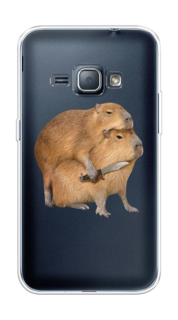 Чехол на Samsung Galaxy J1 2016 "Капибара с ножом" Case Place
