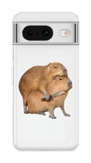 Чехол на Google Pixel 8 "Капибара с ножом" Case Place