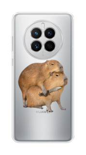 Чехол на Huawei Mate 50 "Капибара с ножом" Case Place