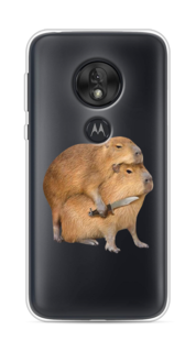 Чехол на Motorola Moto G7 Play "Капибара с ножом" Case Place