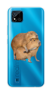 Чехол на Oppo Realme C11 (2021) "Капибара с ножом" Case Place