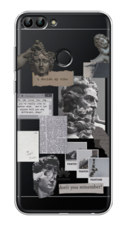 Чехол на Huawei P Smart "Коллаж греческие скульптуры" Case Place