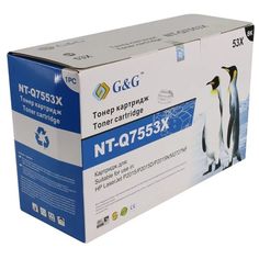 Картридж для лазерного принтера G&G (GG-Q7553X) черный, совместимый