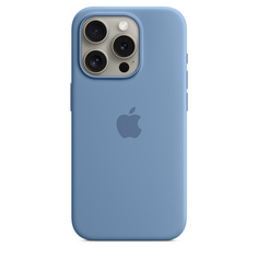 Чехол для смартфона Apple iPhone 15 Pro Silicone Case MagSafe Winter Blue